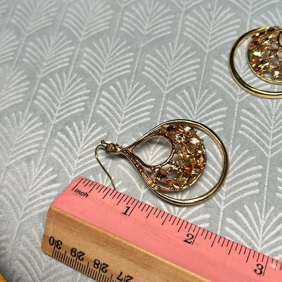 ✨Dazzling brown stone broach and earring set - Picture 11 of 13